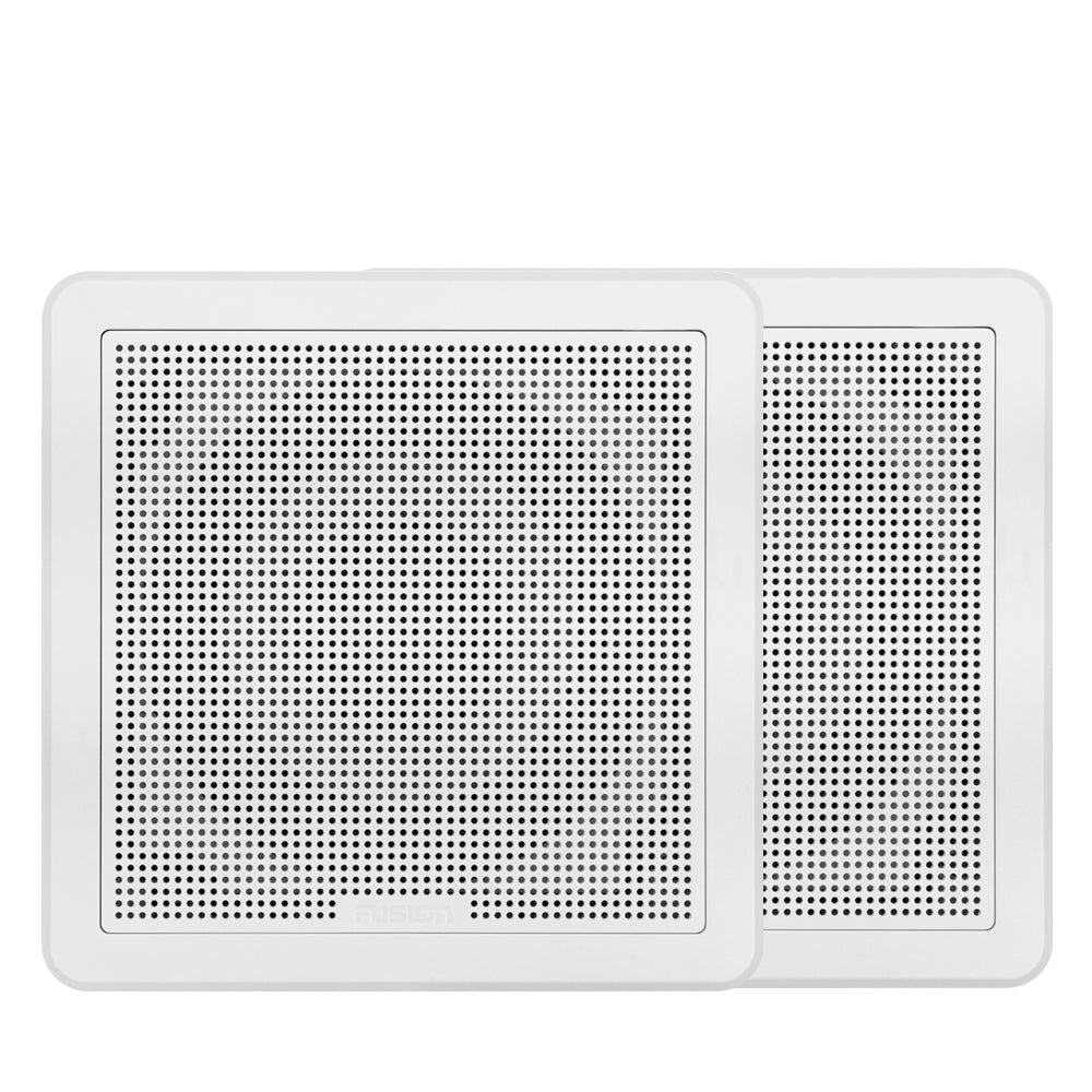 Fusion FM-F77SW 7.7" Flush Mount Square Marine Speakers 200W - White