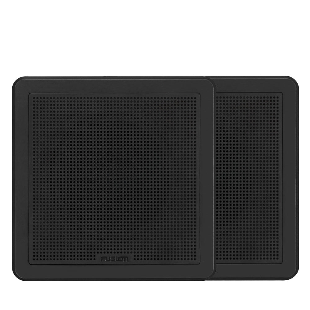 Fusion FM-F77SB 7.7" Flush Mount Square Marine Speakers 200W - Black