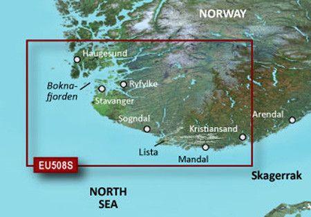 Garmin BlueChart G3 Vision Small Area - VEU508S - Kristiansand - Haugesund - Ryfylke