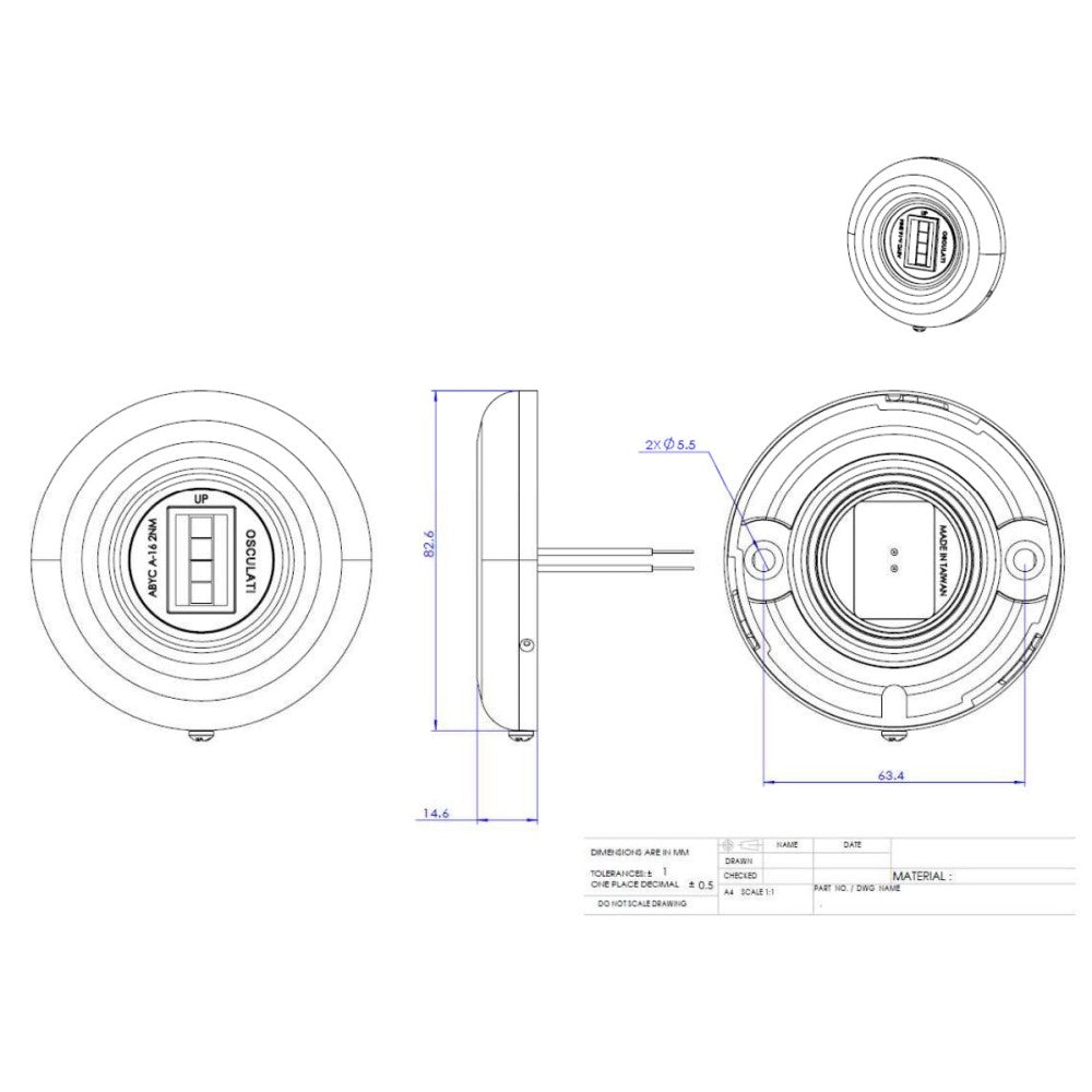 Osculati Sea-Dog LED Navigation Light - Stern 135°