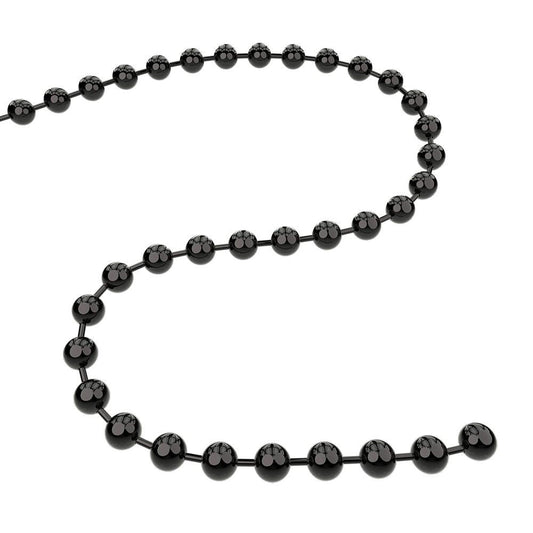 Q-Link Brand Ball Chain Black 30'' for Pendants