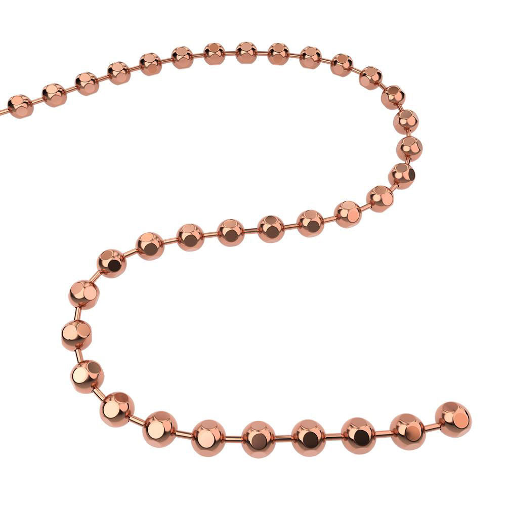 Q-Link Brand Faceted Chain Copper 30'' for Pendants