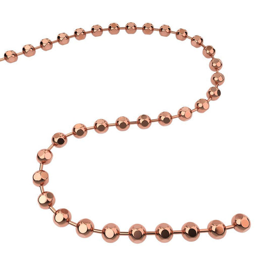 Q-Link Brand Faceted Chain Copper 30'' for Pendants