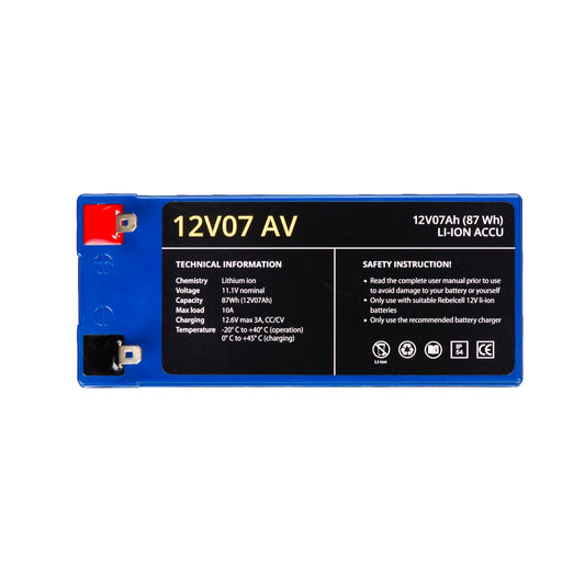 Rebelcell 12V07 AV Li-ion Battery - 12V 7A 87Wh