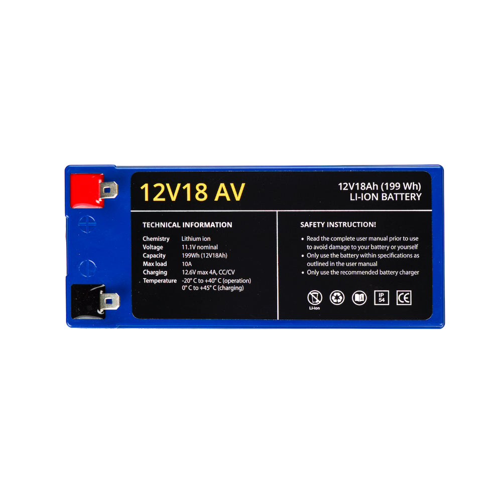 Rebelcell 12V18 AV Li-ion Battery - 12V 18A 199Wh