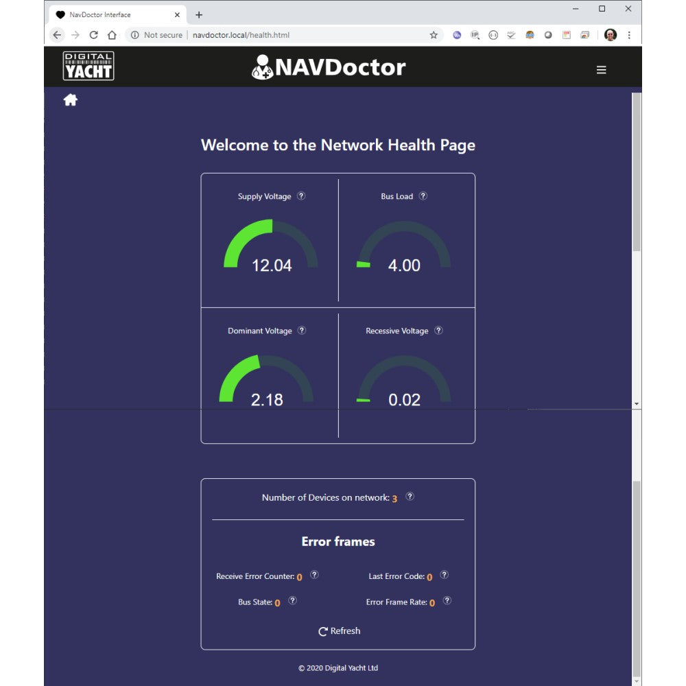 Digital Yacht Navdoctor NMEA200 Diagnostics Tool