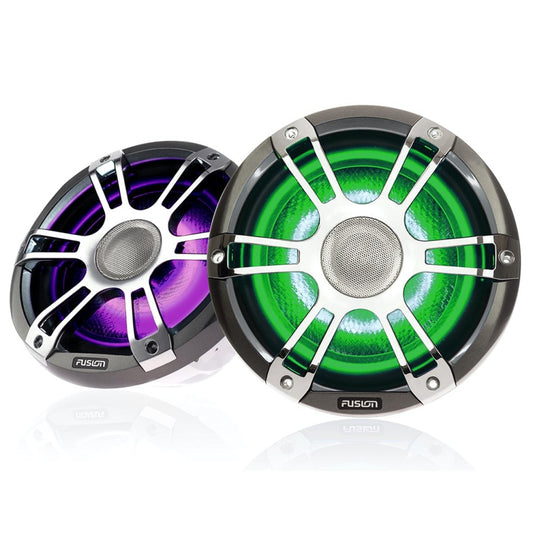 Fusion SG-FL882SPC 8.8" CRGBW LED Marine Speakers 330W - Sports Chrome