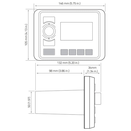 Hertz HMR 20 - IP66 Marine Stereo with Bluetooth