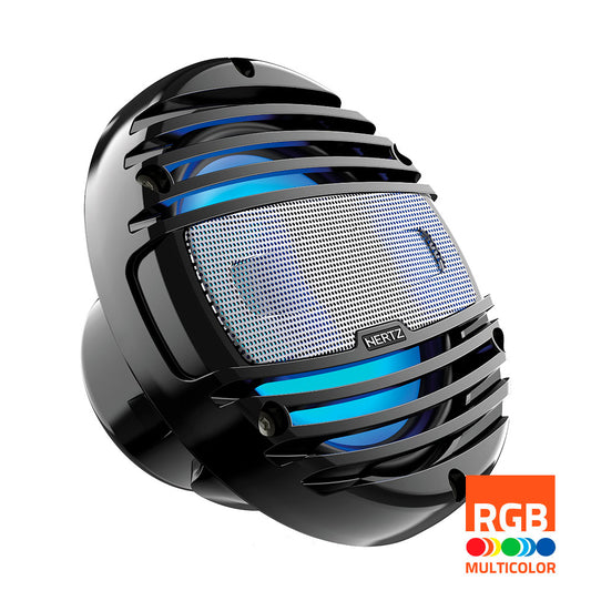 Hertz 200W 8" HMX 8 LD-C RGB LED IP65 Marine Speakers - Black