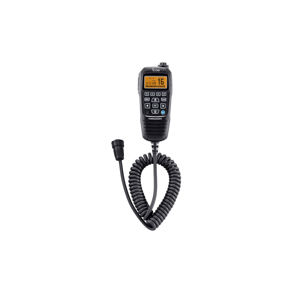 Icom HM195B Command Mic Black - Orange LCD for  M506/GE and M400BB