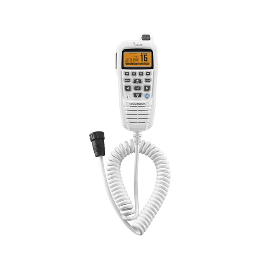 ICOM HM195G Command Mic White  -Orange LCD for M423GE, M506GE, M400BB