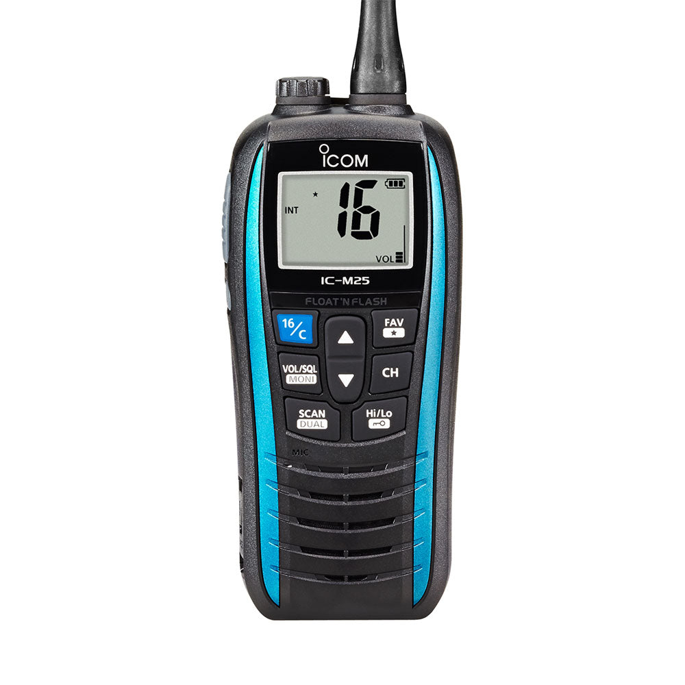 ICOM M25 Buoyant Marine VHF Transceiver Marine Blue