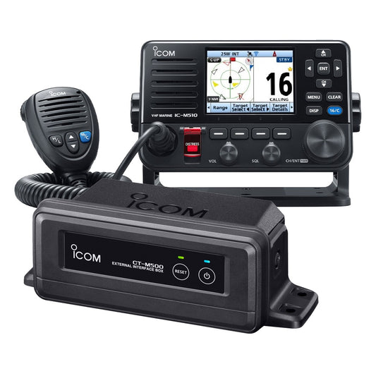 Icom IC-M510-AIS VHF DSC Radio with AIS Receiver & CT-M500 Interface