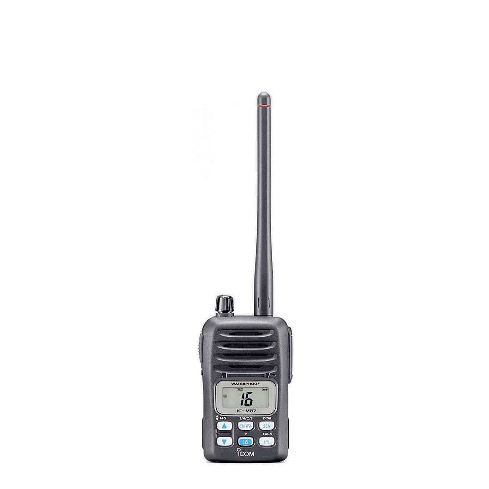 ICOM M87 Compact Waterproof VHF Marine/PBR Handheld Radio ATEX Version