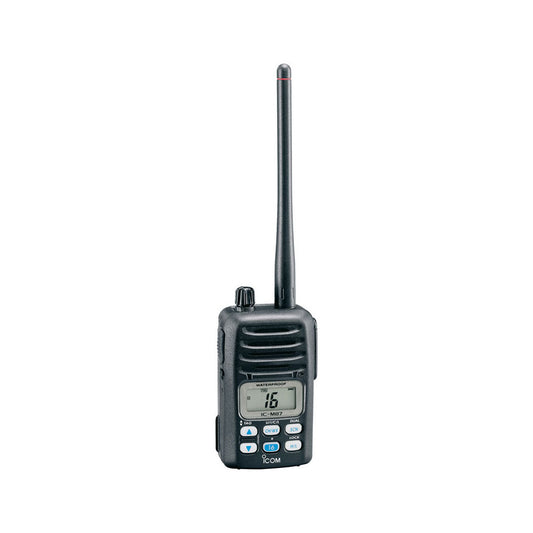 ICOM M87 Compact Waterproof VHF Marine/PBR Handheld Radio ATEX Version