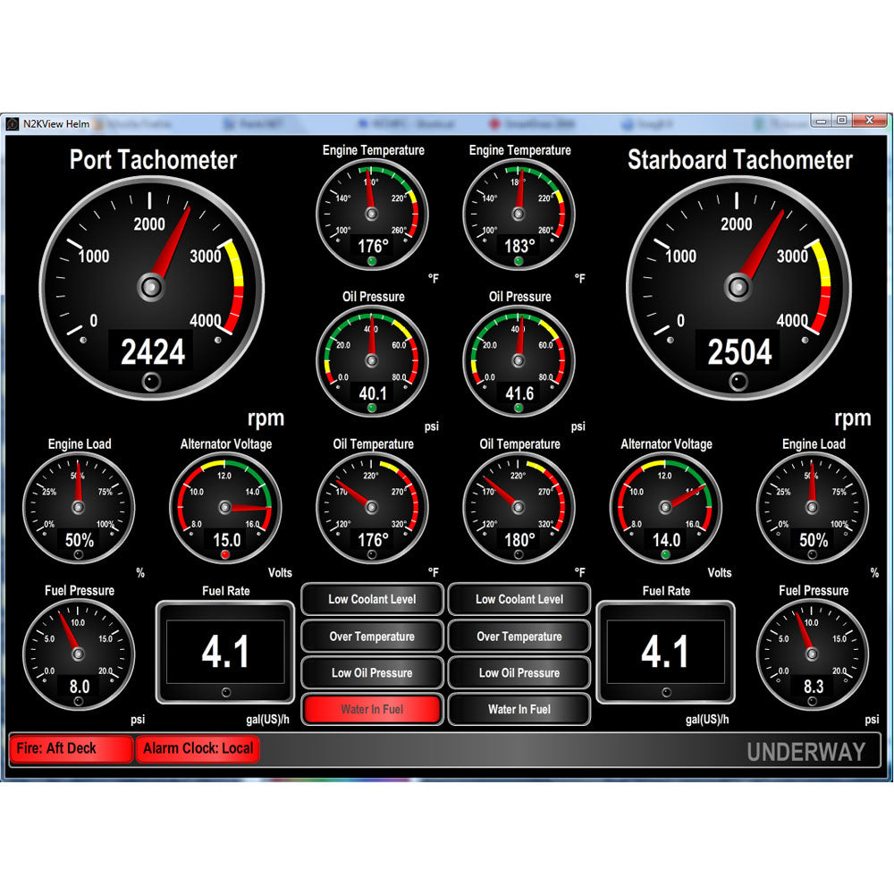 Maretron Vessel Monitoring and Control Software for PC NMEA 2000