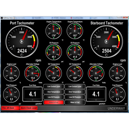 Maretron Vessel Monitoring and Control Software for PC NMEA 2000