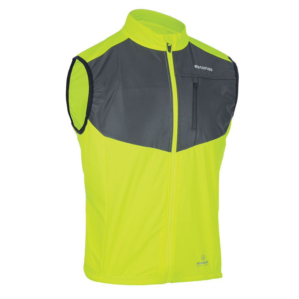 Oxford Venture Windproof Gilet - Fluorescent Yellow - S