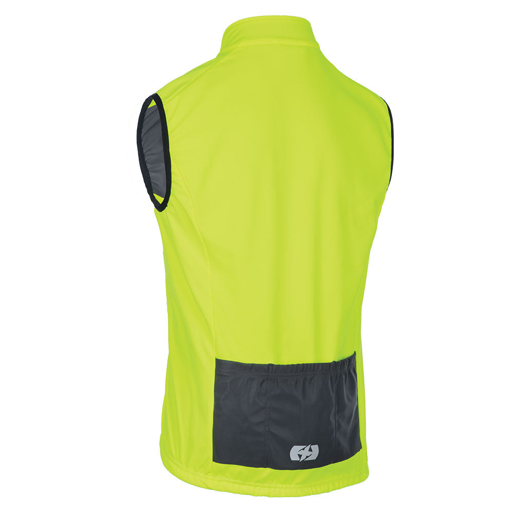 Oxford Venture Windproof Gilet - Fluorescent Yellow - 2XL