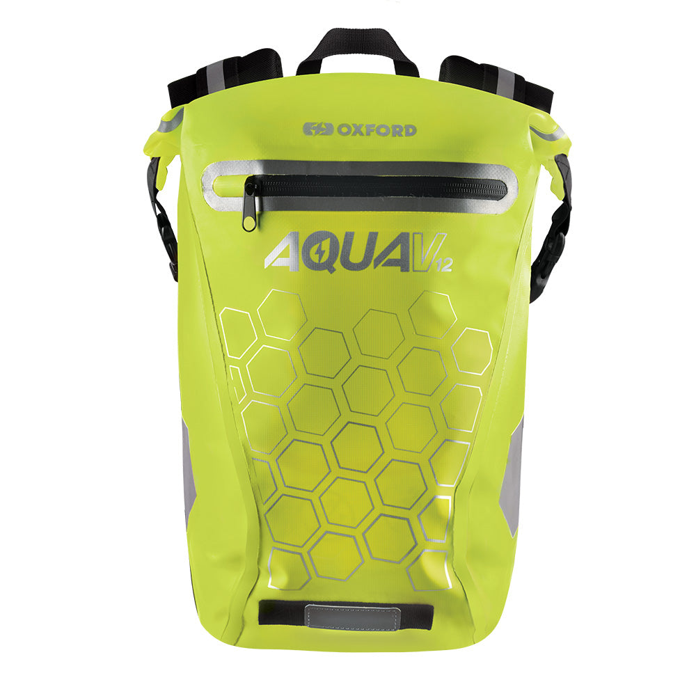 Oxford Aqua V 12 Backpack Yellow Hexagons