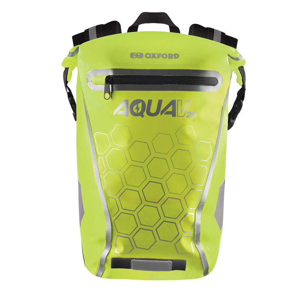 Oxford Aqua V20 Backpack - Yellow Hexagons