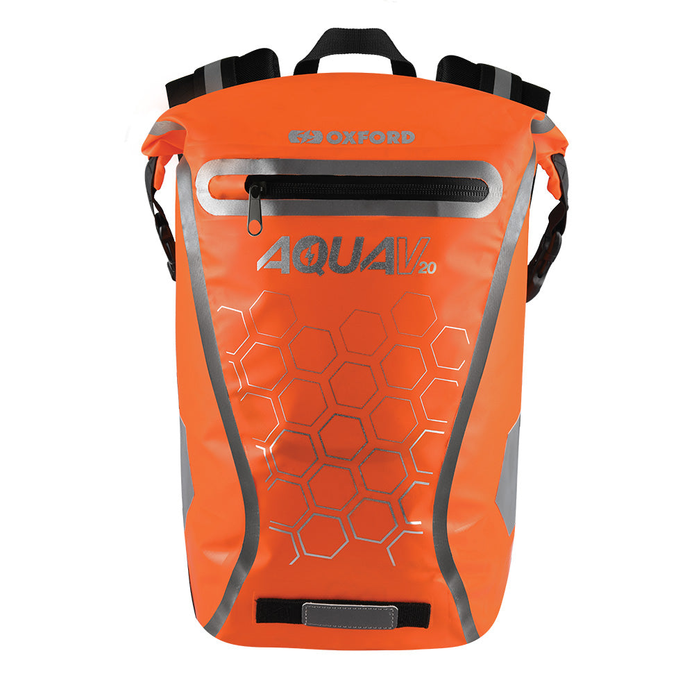 Oxford Aqua V20 Backpack - Orange Hexagons