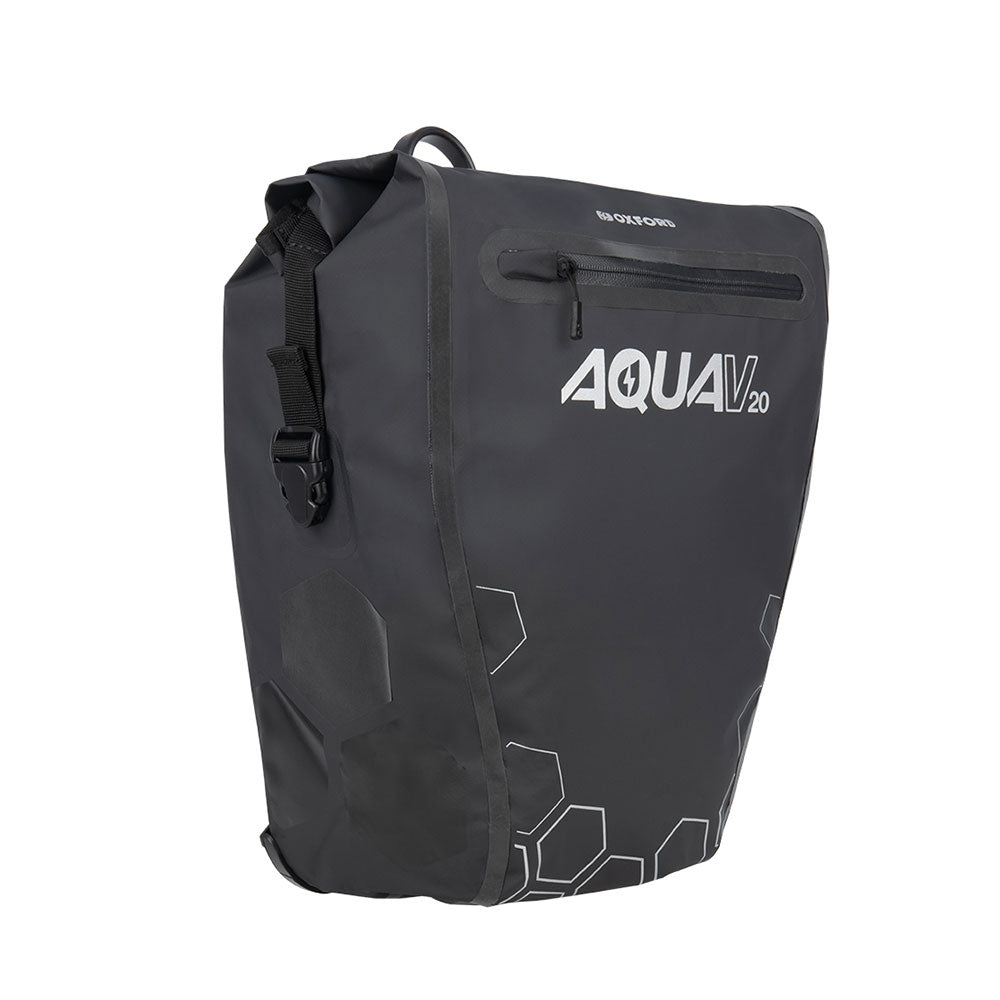 Oxford Aqua V 20 QR Single Pannier - Black