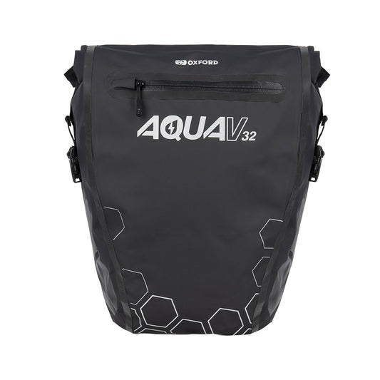 Oxford Aqua V 32 QR Double Pannier - Black