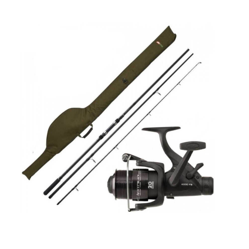 JRC Defender 12ft 3lb 3pc Carp Rod, Reel & Line Combo with Rod Sleeve