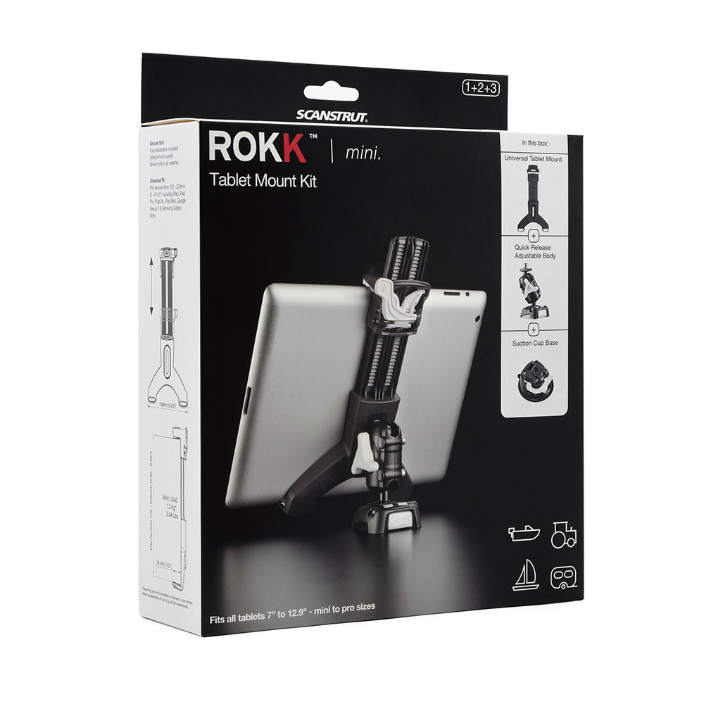 ROKK Mini Tablet Kit with Suction Cup Base