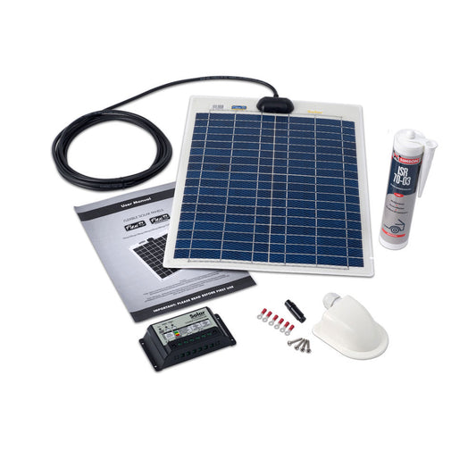 Solar Technology 20W Flexi Solar Panel & Roof/Deck Top Kit