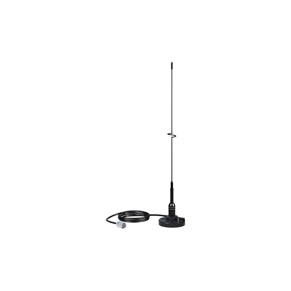 Shakespeare Black Magnetic Base Unity Gain VHF Antenna - 0.5m