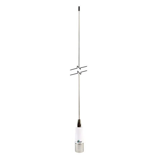 Shakespeare Chrome QuickConnect Stainless Steel 3dB VHF Whip Antenna - 0.9m