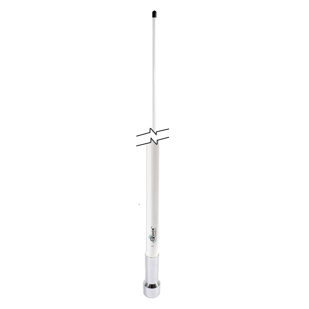 Shakespeare Chrome QuickConnect Fibreglass 3dB VHF Antenna - 1.2m