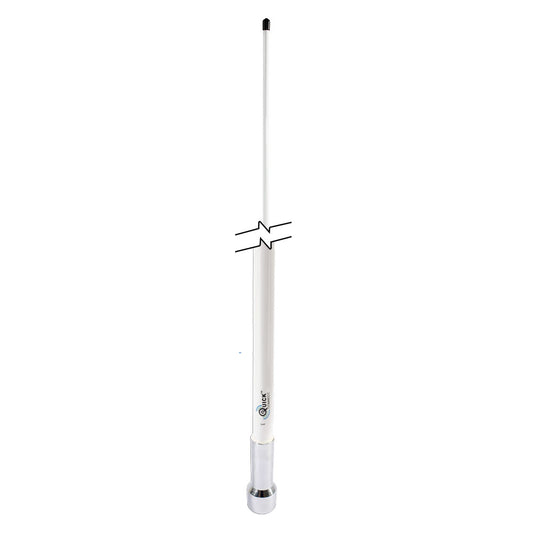 Shakespeare Chrome QuickConnect Fibreglass 6dB VHF Antenna - 2.4m