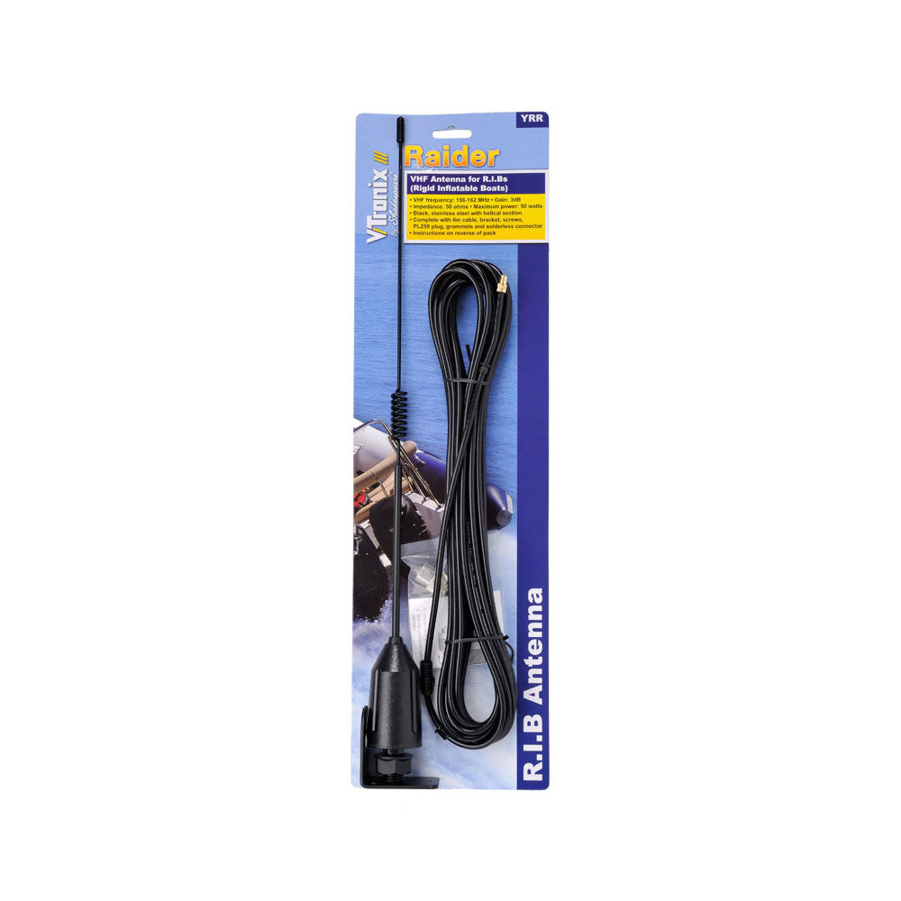 Shakespeare Rib Raider Stainless Steel Unity Gain VHF Whip Antenna - 0.5m (Pack of 3)