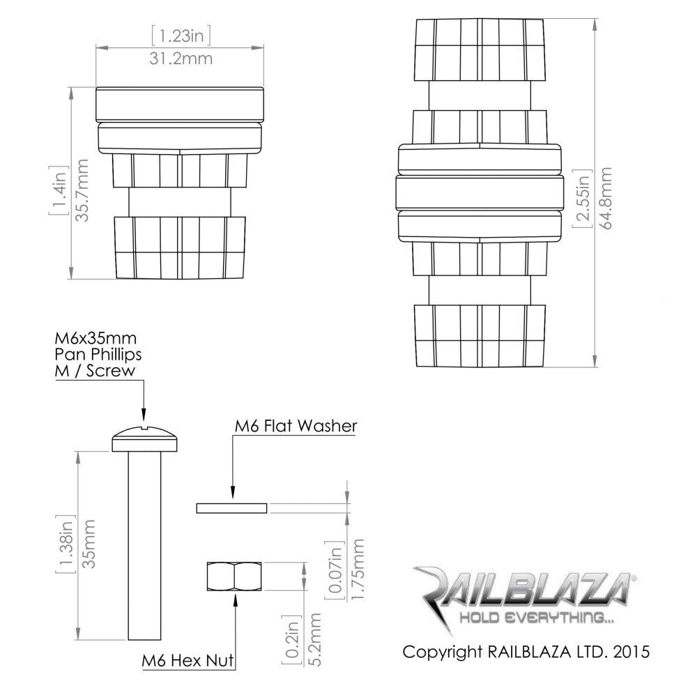 Railblaza Adaptor Pair