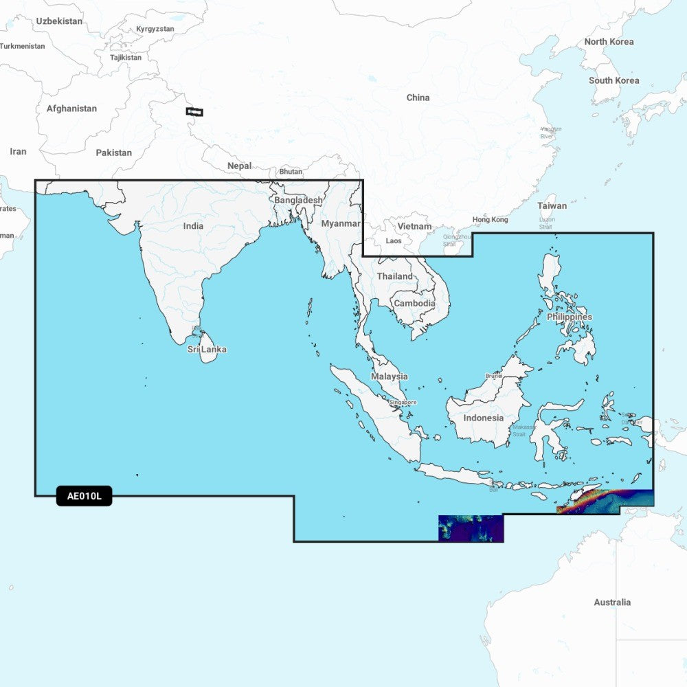 Garmin Navionics Vision+ Chart: AE010L - Indian Ocean & S China Sea