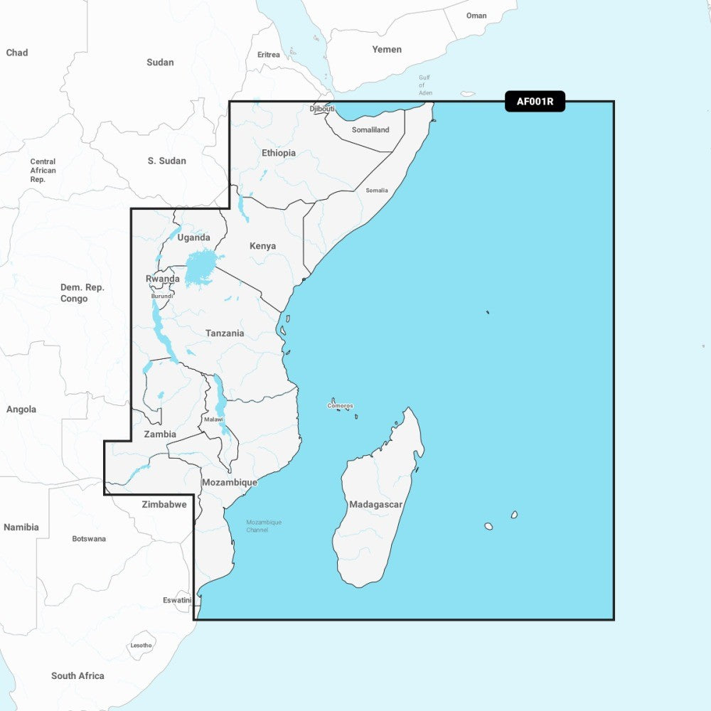 Garmin Navionics + Chart: AF001R - Africa, East