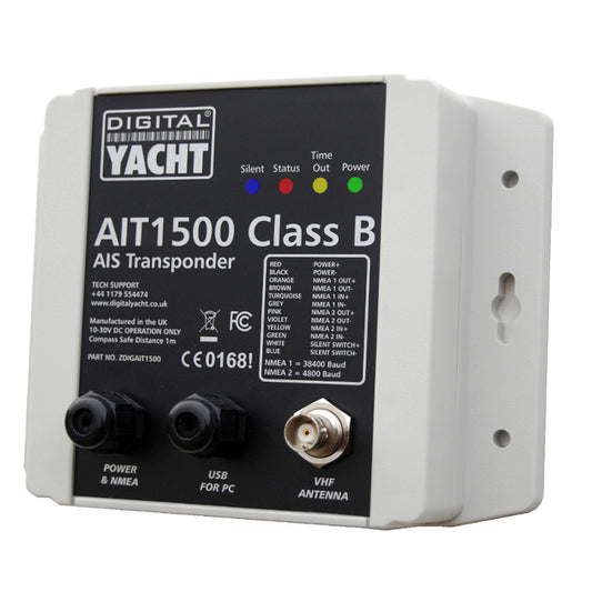 Digital Yacht AIT1500 Class B AIS Transponder internal GPS antenna NMEA0183