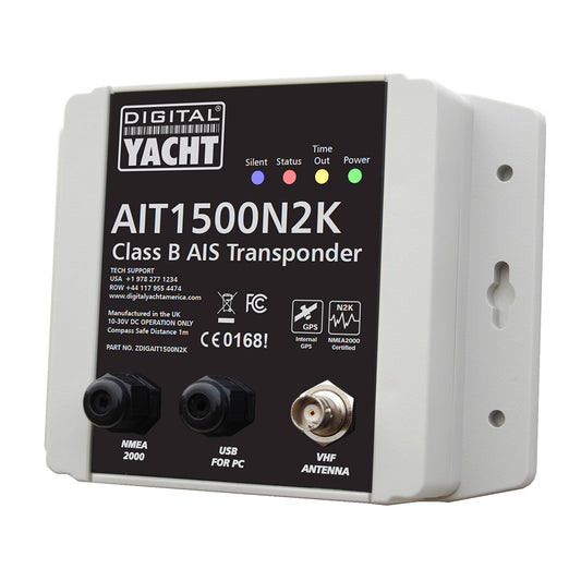 Digital Yacht AIT1500 Class B AIS Transponder internal GPS antenna NMEA2000