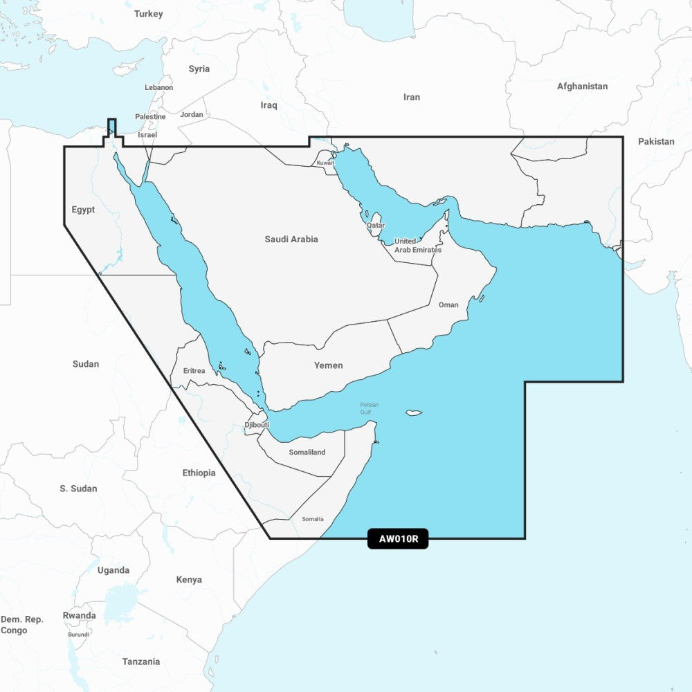 Garmin Navionics Vision+ Chart: AW010R - The Gulf & Red Sea