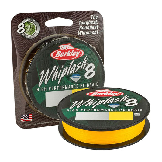 Berkley Whiplash 8 Braid - Yellow-300m-0.12mm