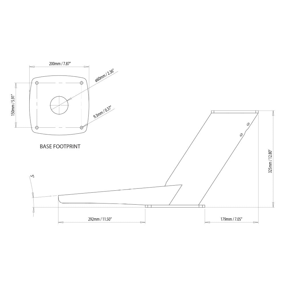 Scanstrut Dual PowerTower Mount (Radome) (compact)