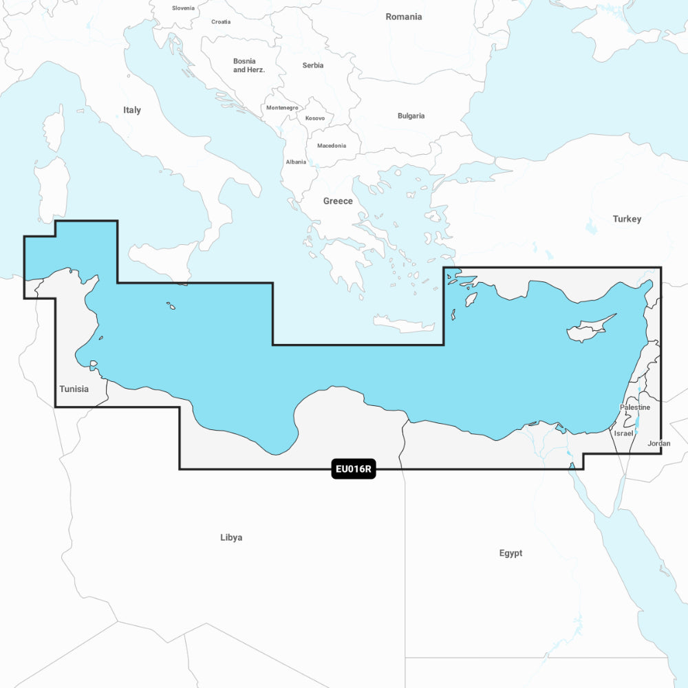 Garmin Navionics+ Chart: EU016R - Mediterranean Sea, Southeast