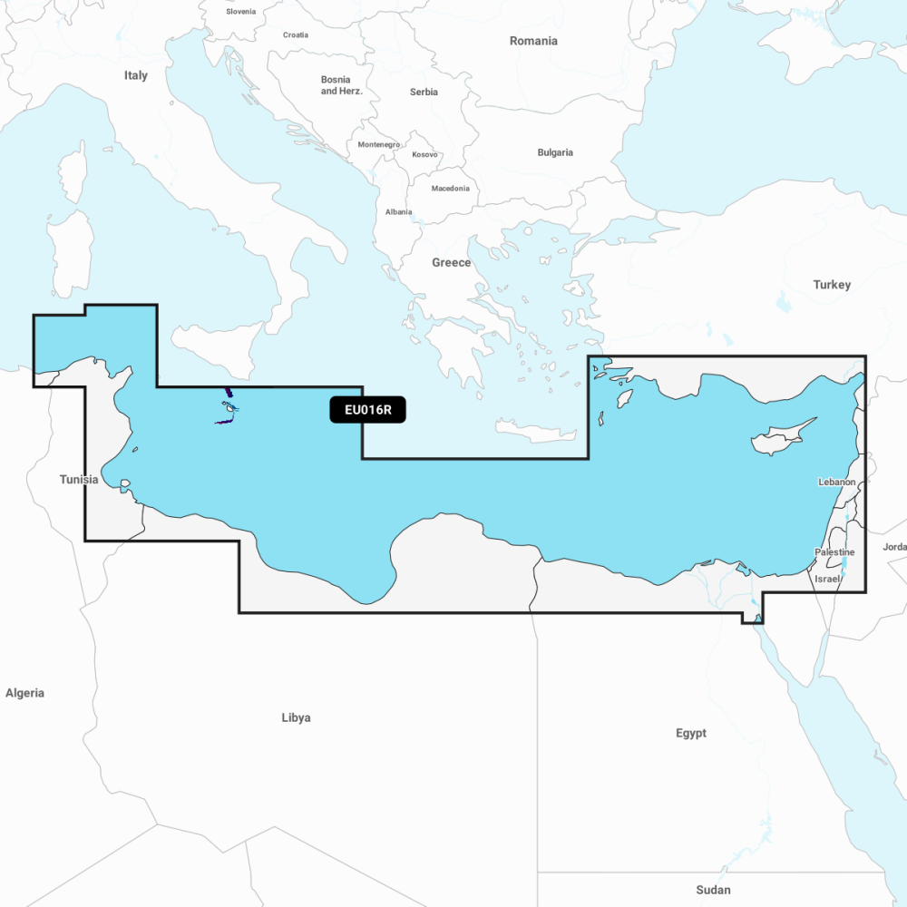 Garmin Navionics Vision+ Chart: EU016R - Mediterranean Sea, Southeast