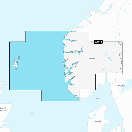 Garmin Navionics+ Chart: EU051R - Norway, Lista to Sognefjord