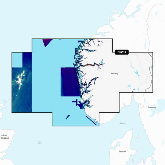 Garmin Navionics Vision+ Chart: EU051R - Norway, Lista to Sognefjord