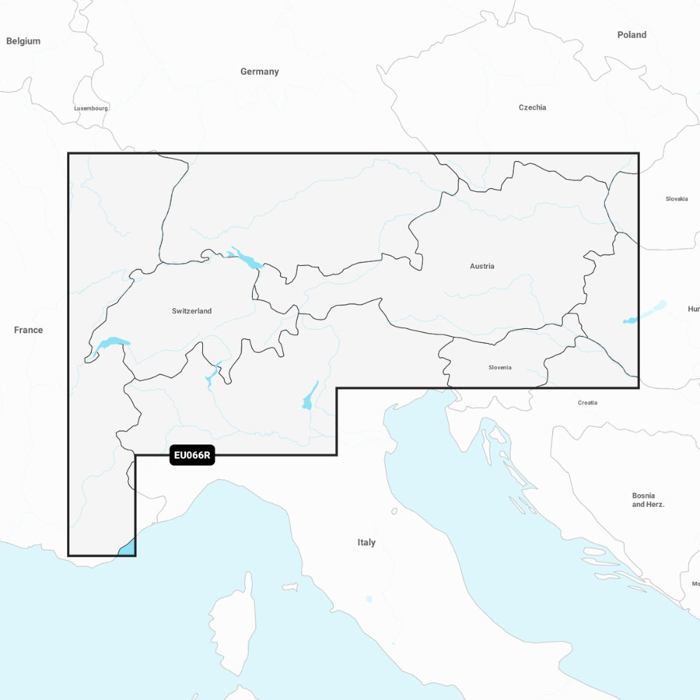 Garmin Navionics+ Chart: EU066R - Alpine, Lakes & Rivers