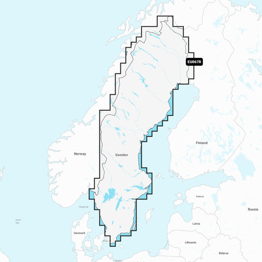 Garmin Navionics+ Chart: EU067R - Sweden, Lakes & Rivers